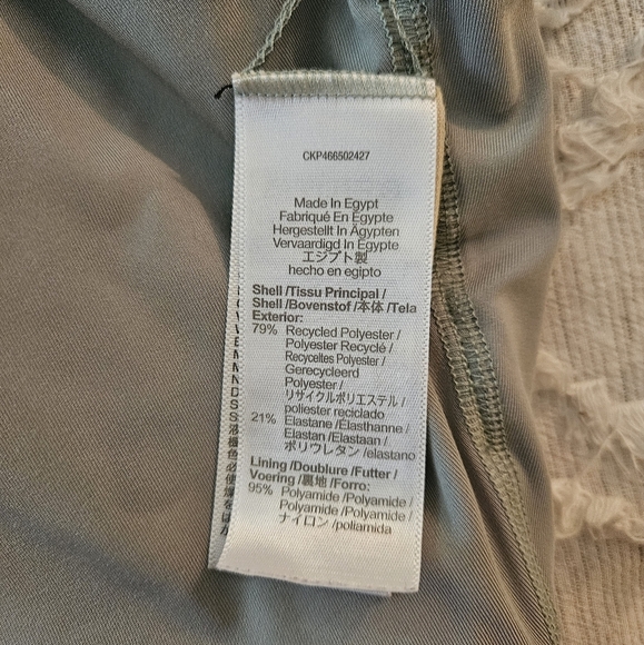 MADEWELL Women's Size Small MWL Flex Square-Neck Sports Bra in Frosted Sage - Picture 7 of 8